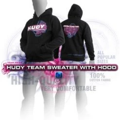 Hudy Sweater Hooded - Black (Xxxl)