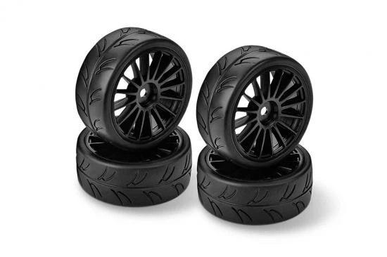 Hudy 1/10 Slick Tires Right + Left (2+2) 4 Hudy 1/10 Slick Tires Right + Left (2+2) - Image 2