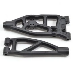 RPM Arrma Upper/Lower Left Front Arms - Black - 6S Kraton/Outcast/Fireteam