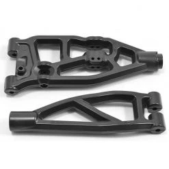 RPM Arrma Upper/Lower Right Front Arms - Black - 6S Kraton/Outcast/Fireteam